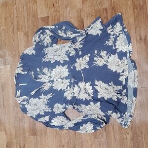 Floral Blue Women's Top Free People